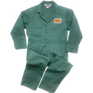 Vintage 70’s Big Mac JCPenney Men’s Green Carpenter Workwear Mechanic Coveralls